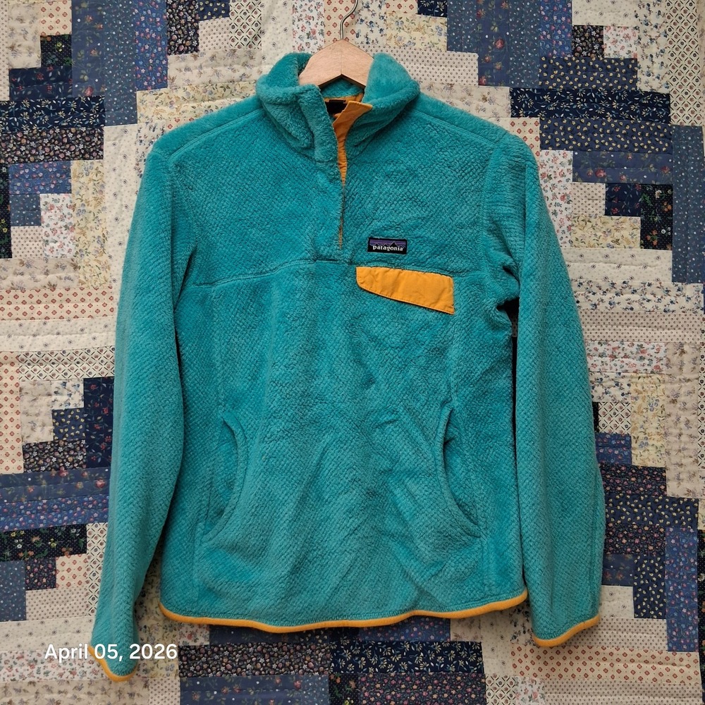 Patagonia Womens Re-Tool Snap T Fleece Pullover Blue Size Medium 25442